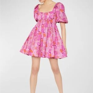 Likely Pink Floral Skater Skirt